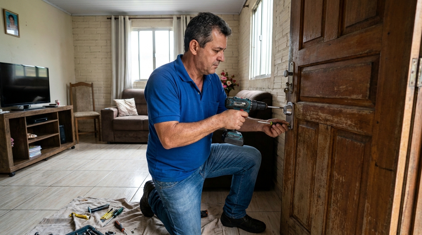 Serviço de Instalação de Fechadura Residencial no Oitizeiro, João Pessoa‑PB